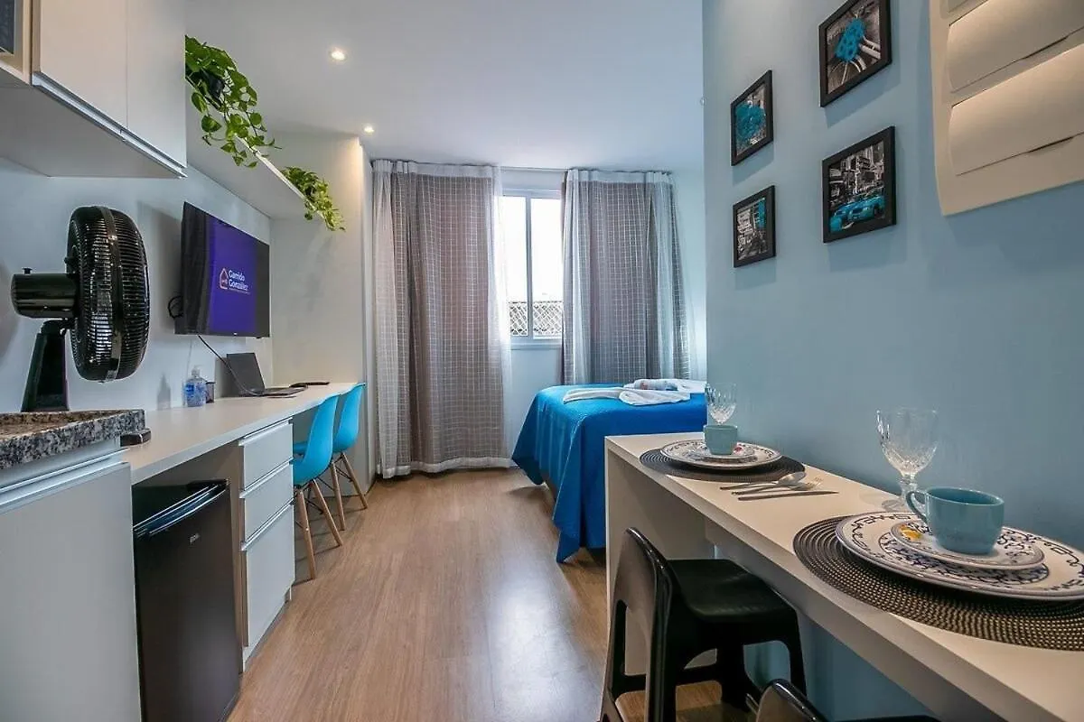 Apartment Santorini Studio No Bras Com Piscina/Metro Bras Sao Paulo Brazil